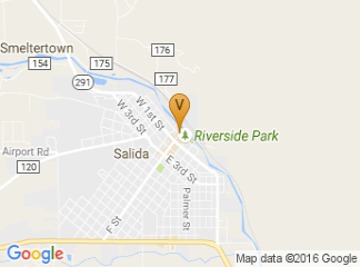 map of Downtown Salida
