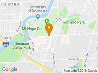 map of Hilton Garden Inn Rochester/University & Medical Center