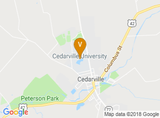 map of Cedarville University