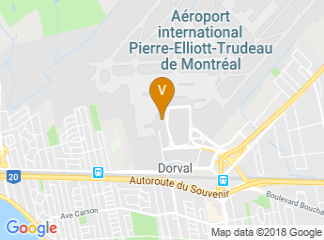 map of Montreal Airport Marriott In-Terminal Hotel