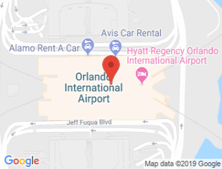map of Hyatt Regency Orlando International Airport