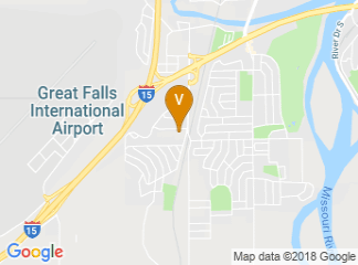 map of Hilton Garden Inn Great Falls