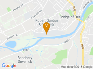 map of Robert Gordon University Aberdeen, Garthdee Campus