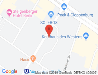 map of ELLINGTON HOTEL BERLIN