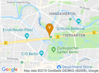 map of Novotel Hotel Berlin Am Tiergarten