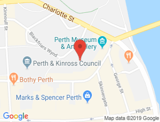map of Perth Concert Hall