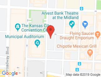 map of Crowne Plaza Kansas City Downtown