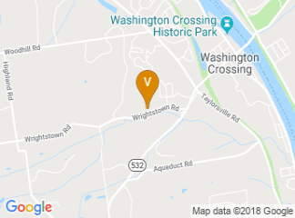 map of Crossing Vineyards and Winery