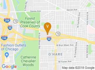 map of Chicago Marriott O'Hare