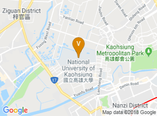 map of National University of Kaohsiung