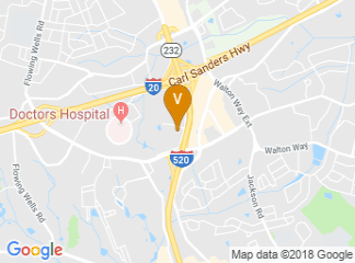 map of DoubleTree by Hilton Hotel Augusta