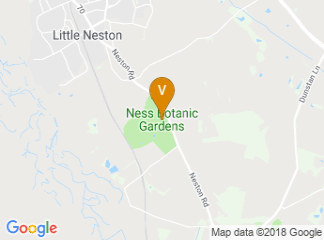 map of Ness Botanic Gardens