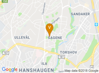 map of Sagene samfunnshus