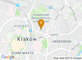 map of Cracow University of Economics