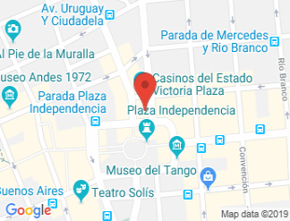 map of Radisson Montevideo Victoria Plaza Hotel