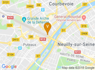 map of Melia Paris La Defense