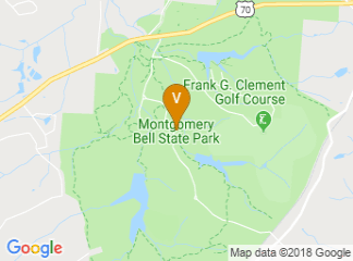 map of Montgomery Bell State Park