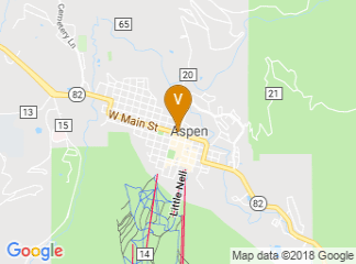 map of Hotel Jerome, An Auberge Resort