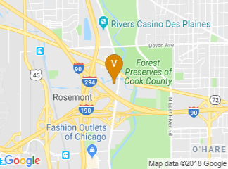 map of The Westin O'Hare
