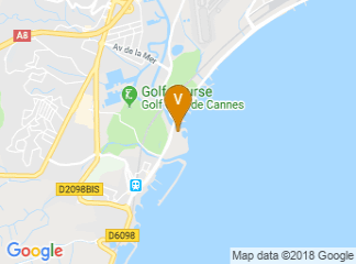 map of Hotel Pullman Cannes Mandelieu Royal Casino