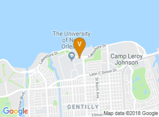 map of The University of New Orleans