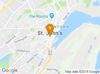 map of St. Johns Convention Centre