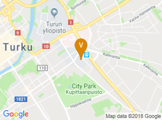 map of Turun ammattikorkeakoulu