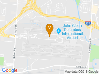 map of Hilton Garden Inn Columbus Airport