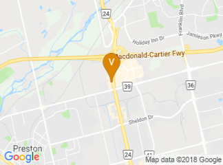 map of Cambridge Hotel and Conference Centre