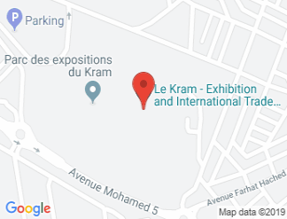 map of Le Kram - Exhibition and International Trade Center of Tunis