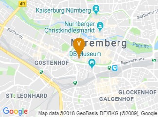 map of Holiday inn Nurnberg City Centre