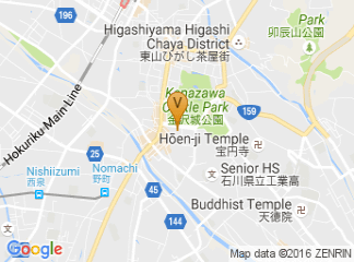 map of Kanazawa Kagekiza