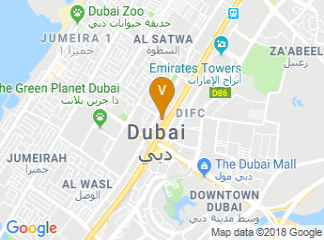 map of Shangri-la Hotel Dubai