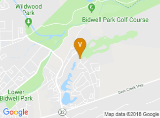 map of Canyon Oaks Country Club