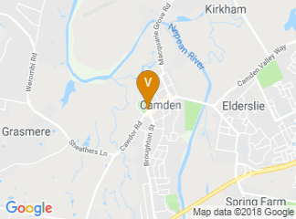 map of The Camden Show Hall