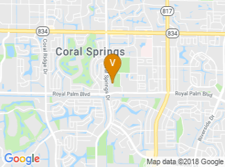 map of Coral Springs Gymnasium