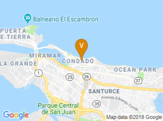 map of San Juan Marriott Resort & Stellaris Casino