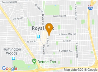map of Royal Oak Farmers Market