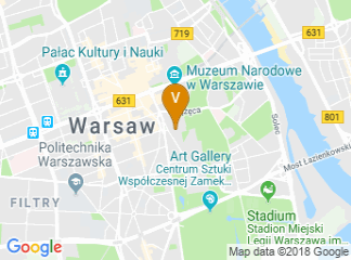map of Sheraton Warsaw Hotel