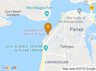 map of Goa Marriott Resort & Spa
