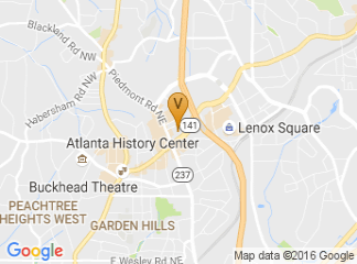 map of Embassy Suites Atlanta - Buckhead