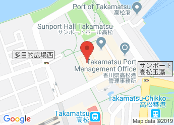 map of Kagawa international Conference Center & Exhibition Hall