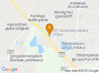 map of Vellore Institute of Technology