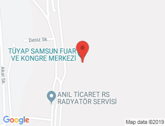 map of Samsun TUYAP FAiR AND CONGRESS CENTER