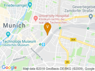 map of Courtyard by Marriott Munich City East