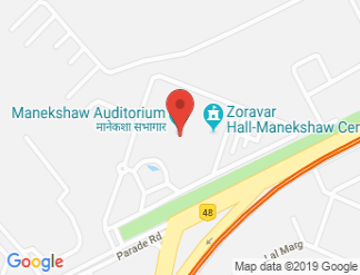 map of Manekshaw Auditorium