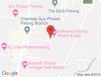 map of Deevana Patong Resort & Spa