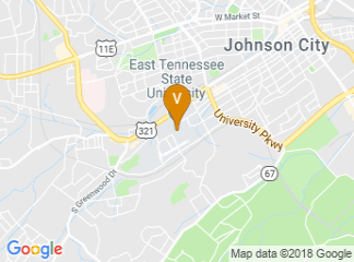 map of East Tennessee State University