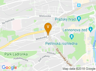 map of Orea Hotel Pyramida Prague