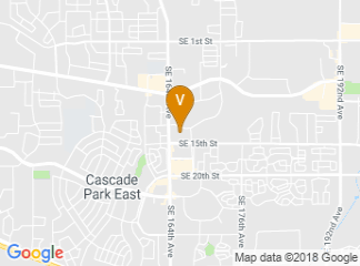map of SpringHill Suites by Marriott Portland Vancouver